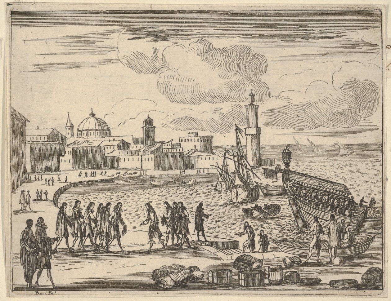 فرانشيسكو الأول ديستي يوحد القوات مع جمهورية البندقية وجنوة ضد العثمانيين ... ، 1659. بواسطة بارتولوميو فينيس