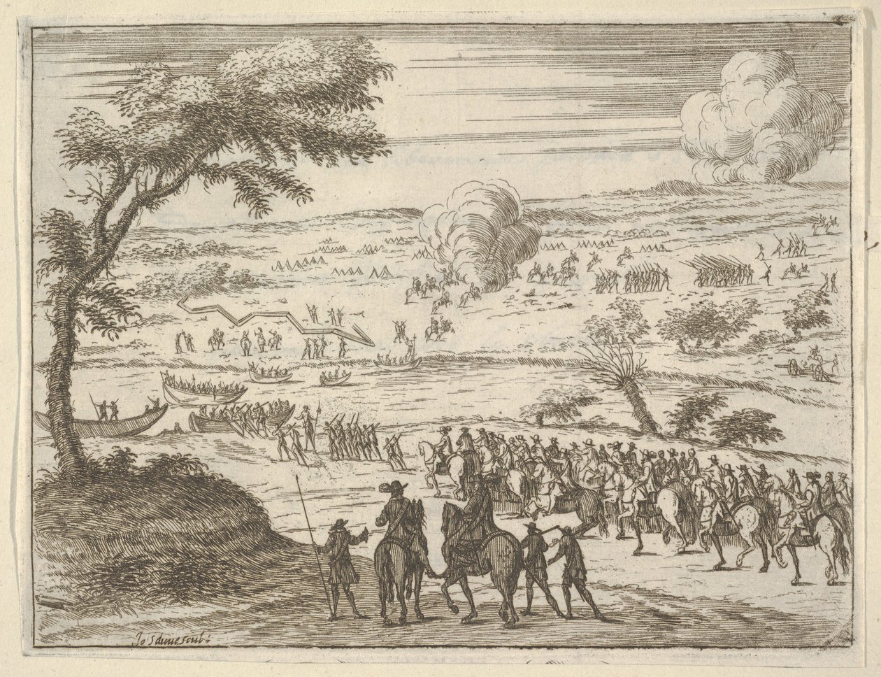 فرانشيسكو ديست فريلي يعبر بو ويأخذ سيفه ضد القوات في فيني ... ، 1659 بواسطة بارتولوميو فينيس