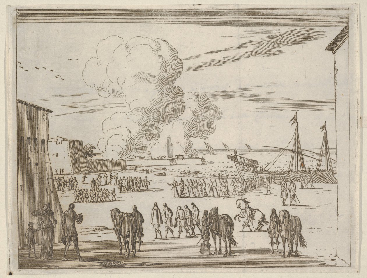 يبذل Francesco I d'Este جهدًا لإنقاذ تاجه من خلال التحالف مع Barberini ... ، 1659. بواسطة بارتولوميو فينيس