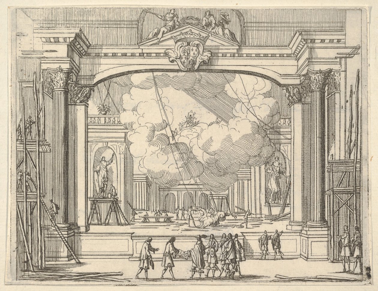 Francesco I d'Este يطلب زخارف Fête ، من L'Idea di un Principe ed Eroe Cristiano i ... ، 1659. بواسطة بارتولوميو فينيس