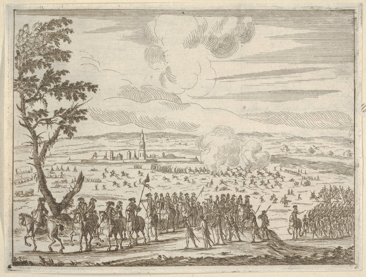 فرانشيسكو ديستي يقود الجيش الفرنسي بعد الحل الصعب لكريمونا بدون L ... ، 1659. بواسطة بارتولوميو فينيس