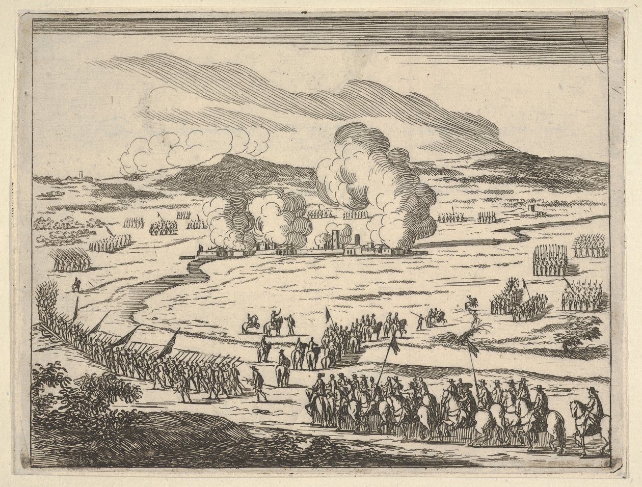 بدء حصار أليساندريا ، من فكرة أمير وبطل مسيحي في فرانسيس ... ، 1659. بواسطة بارتولوميو فينيس