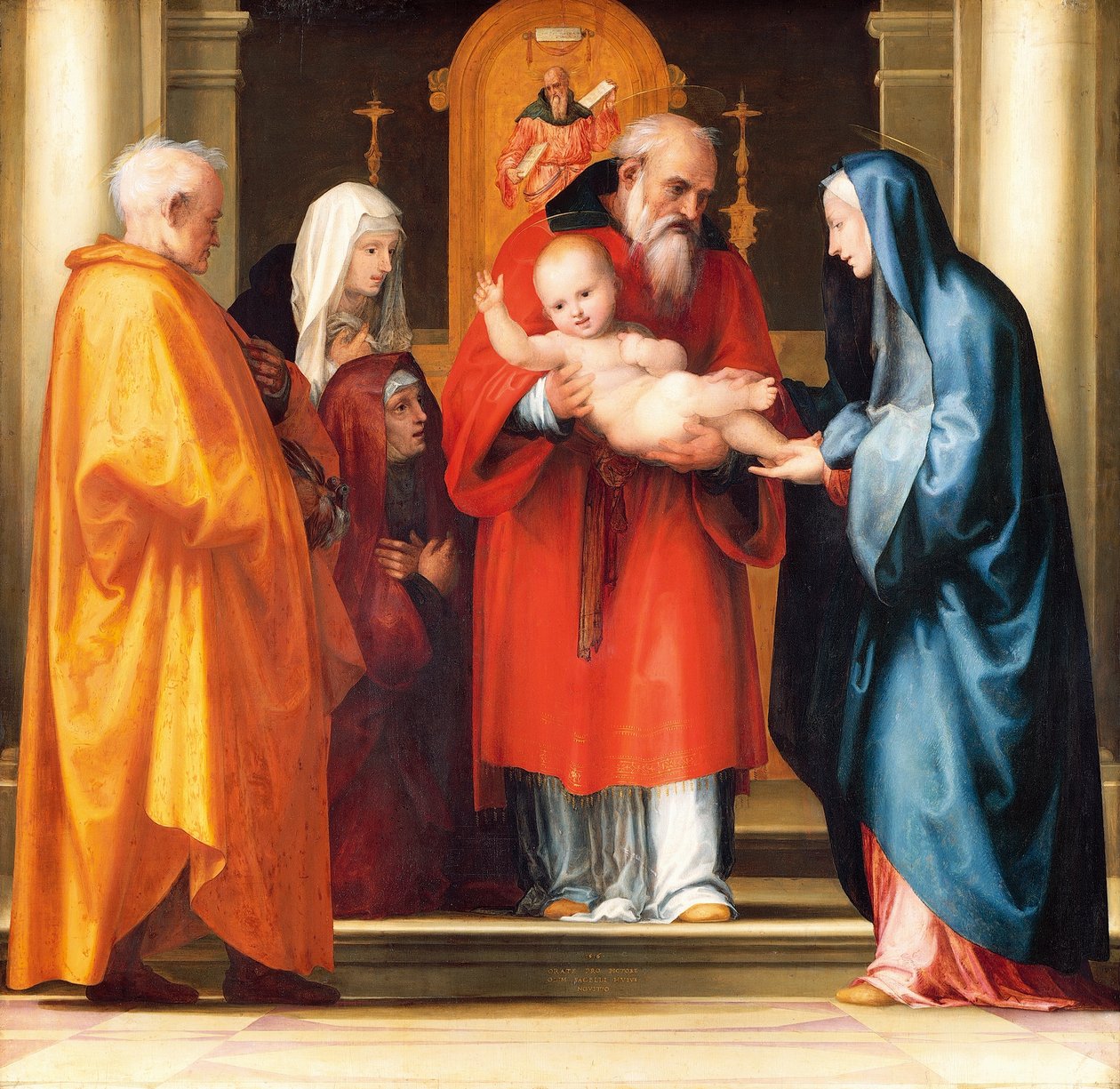 Presentation of Jesus in Temple (detail) بواسطة بارتولوميو فرا