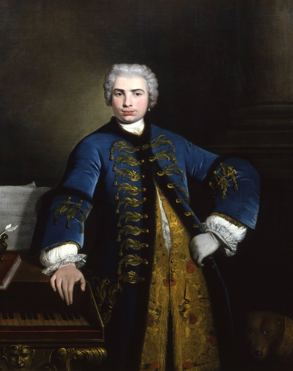 صورة للمغني فارينيلي كارلو بروشي 1705-1782 ، 1734. بواسطة بارتولوميو نزاري