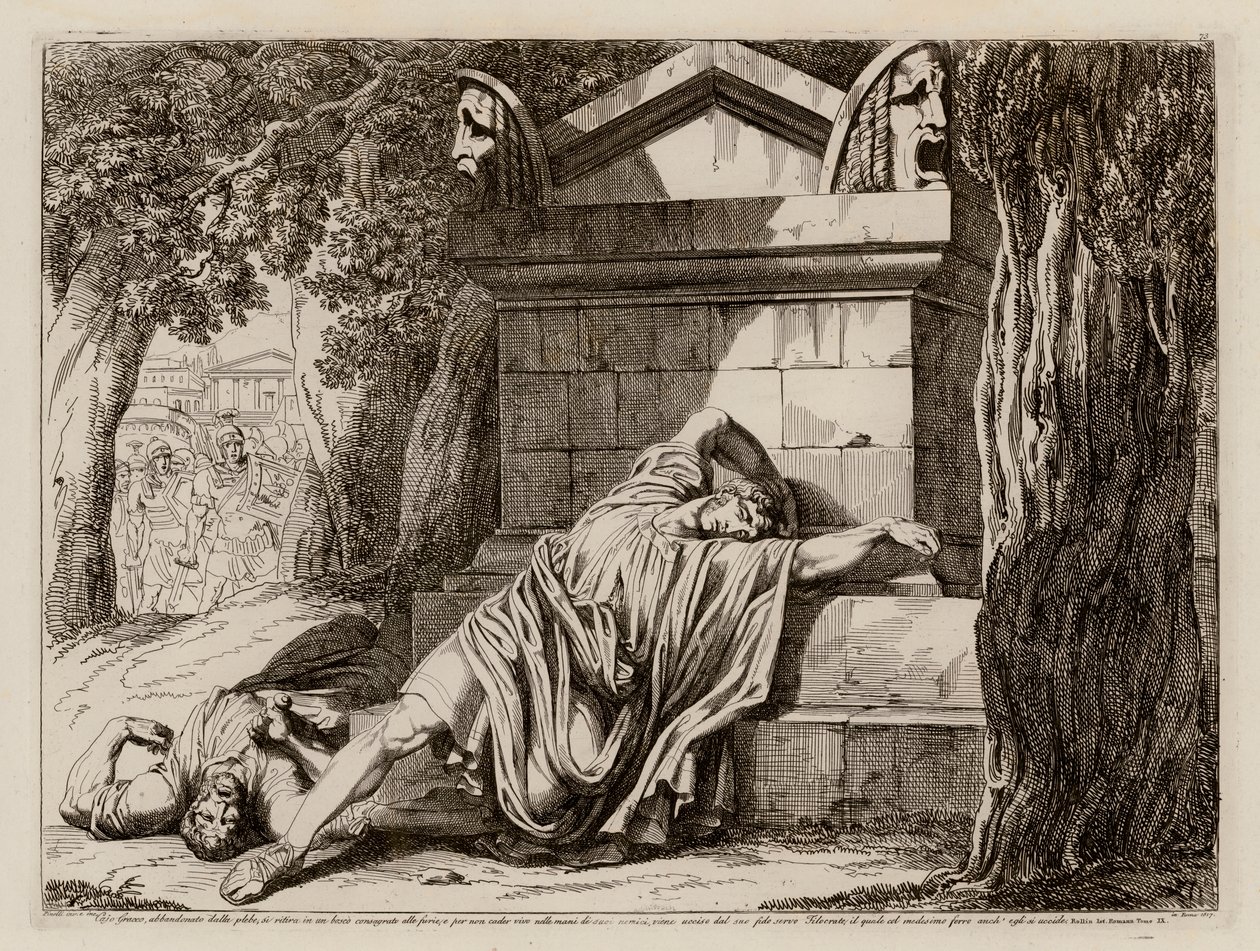 وفاة جايوس جراكوس بواسطة بارتولوميو بينيلي