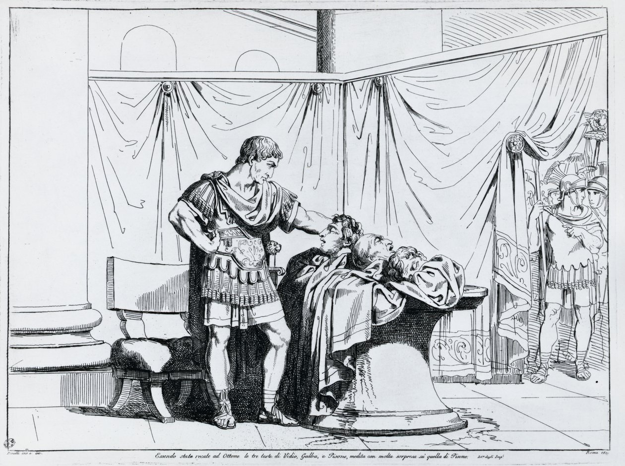 موت بيزو ، نقش بارتولوميو بينيلي (1781-1835) ، من إستوريا ديل إمبيراتوري بواسطة بارتولوميو بينيلي