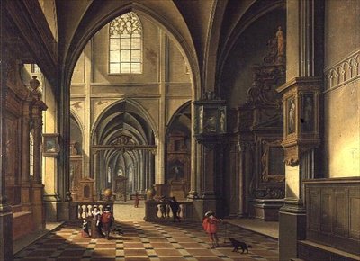 داخل كاتدرائية بواسطة Bartolomeus van Bassen