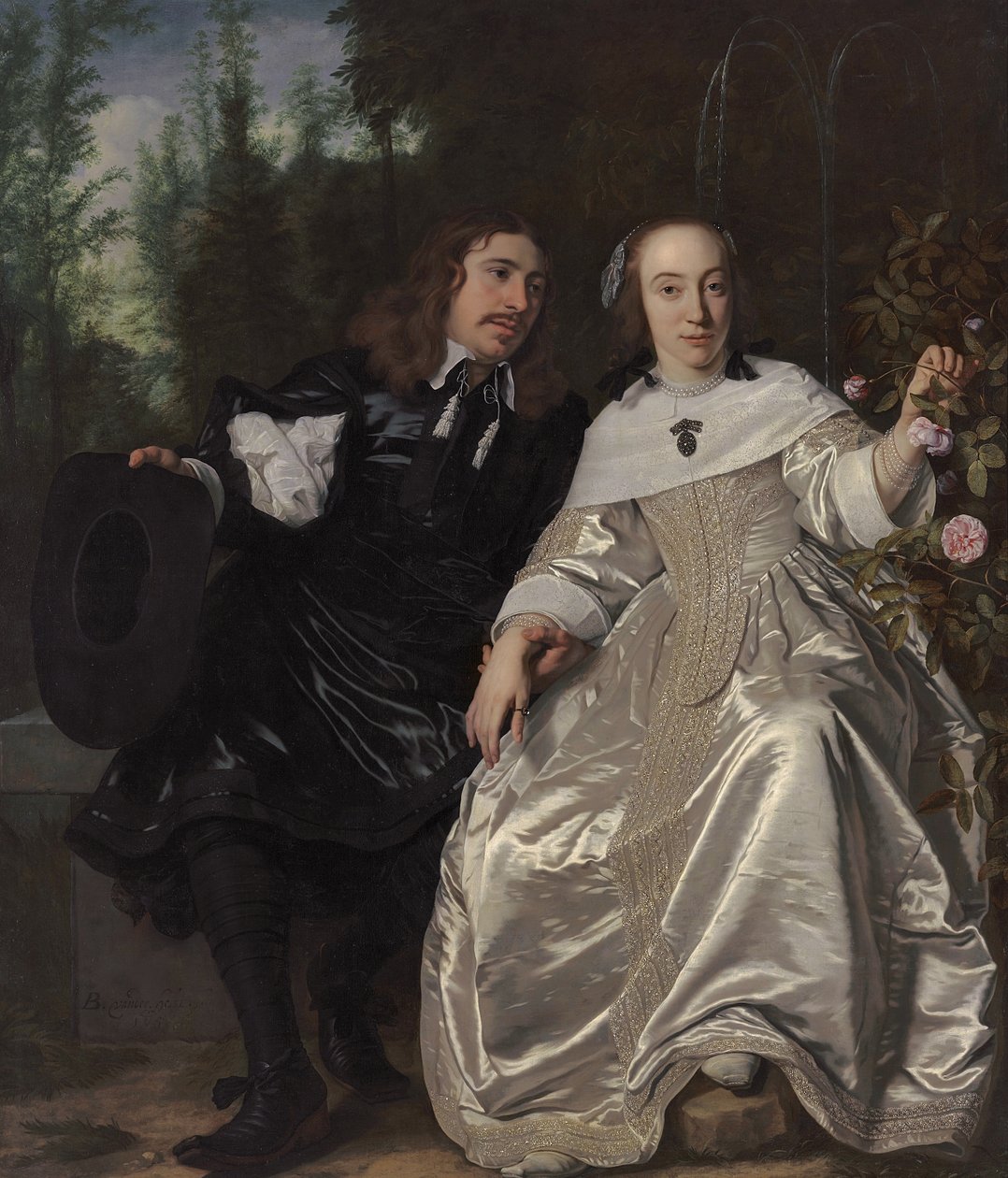 أبراهام ديل كورت وزوجته ماريا دي كيرسجيتر ، 1654 بواسطة Bartolomeus van der Helst