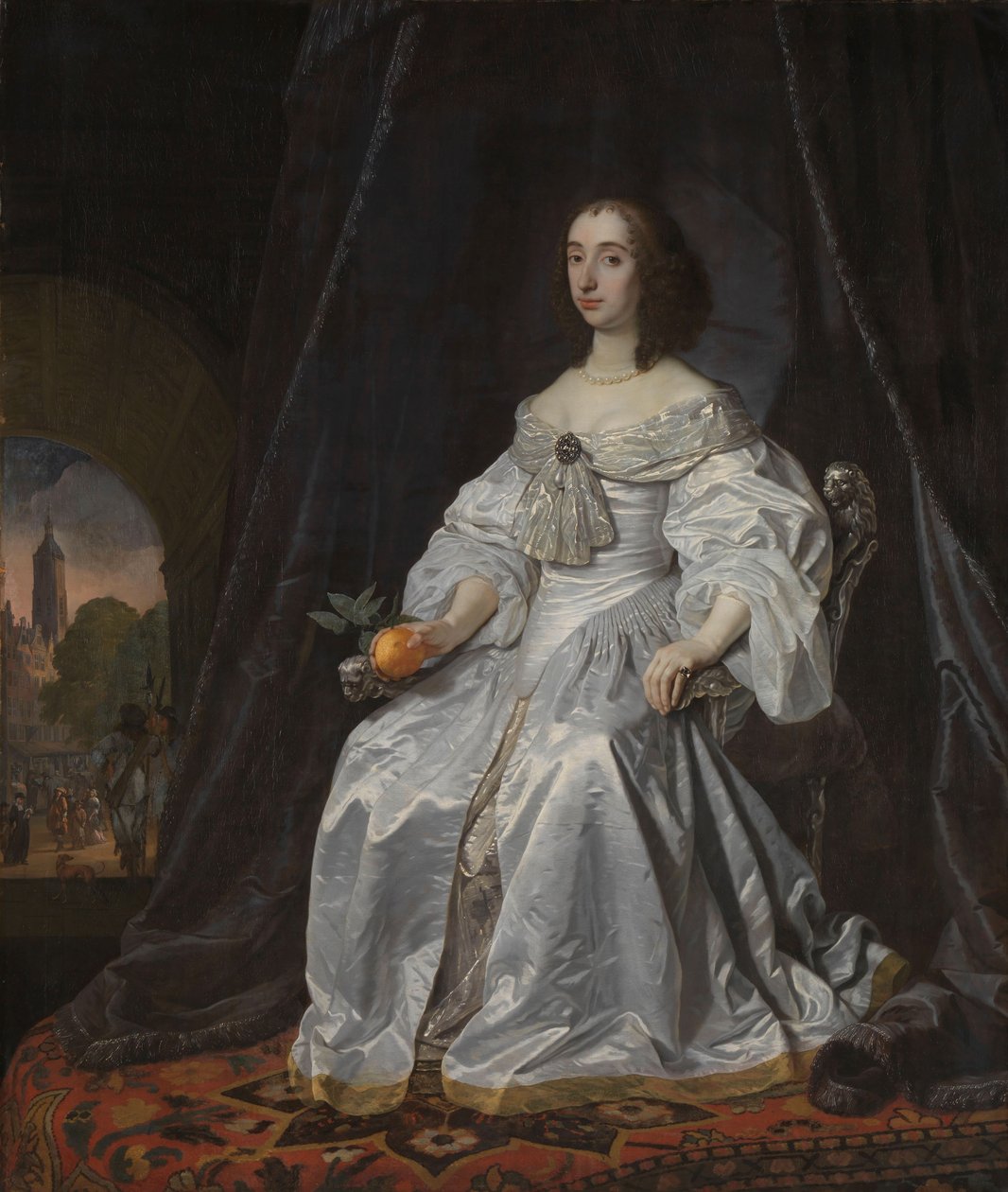 ماري ستيوارت ، أميرة أورانج ، كأرملة ويليام الثاني ، 1652 بواسطة Bartolomeus van der Helst