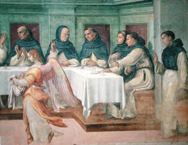 العشاء الأخير ، من San Marco Refectory (في الهواء الطلق) (التفاصيل 43920) بواسطة بارتولوميو سوجلياني