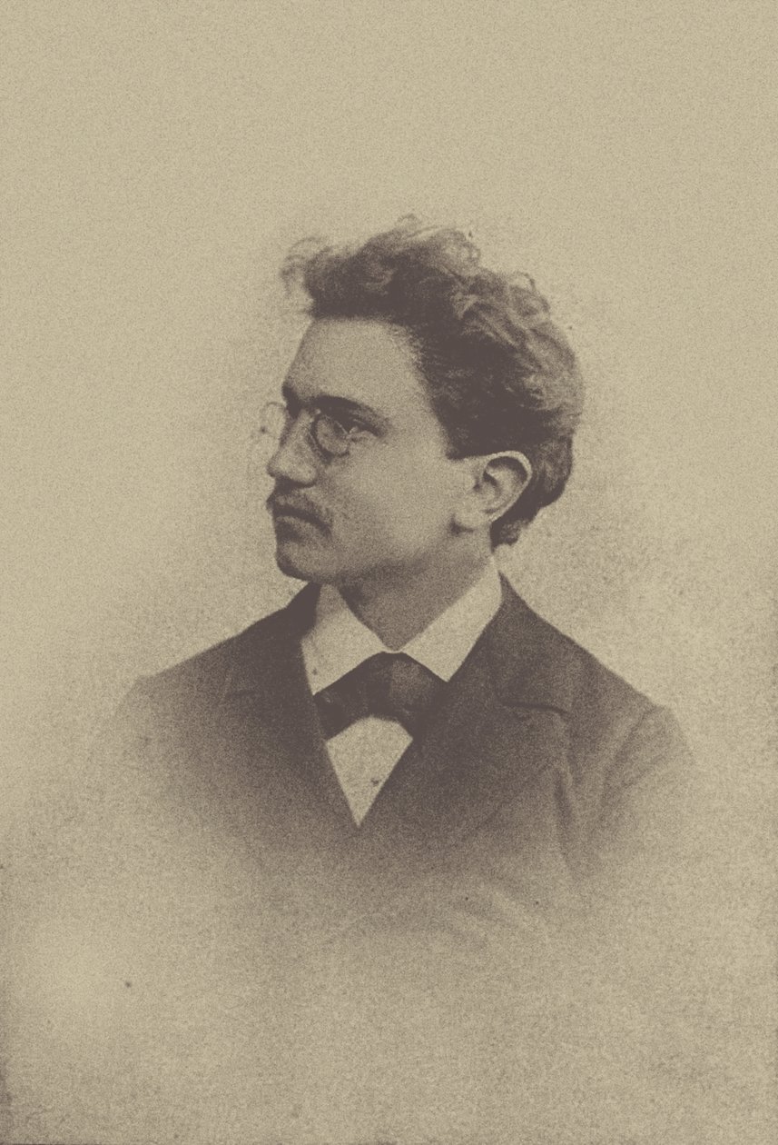 صورة للملحن هانز هوبر 1852-1921 ، 1898. بواسطة باسل. استوديو الصور تايشر وسيغنر