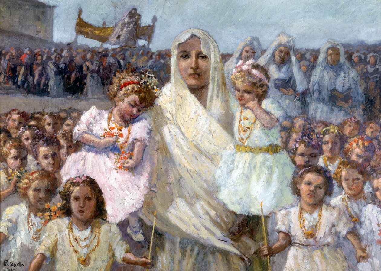 موكب عذارى رابينو (زيت على قماش) بواسطة باسيليو كاسيلا
