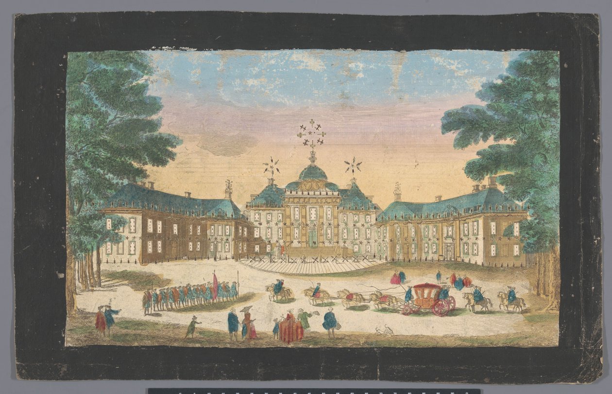 منظر أمام قصر هويس تن بوش في لاهاي Vue du front de la maison dans le bois de son Altesse tercnissime le prince d