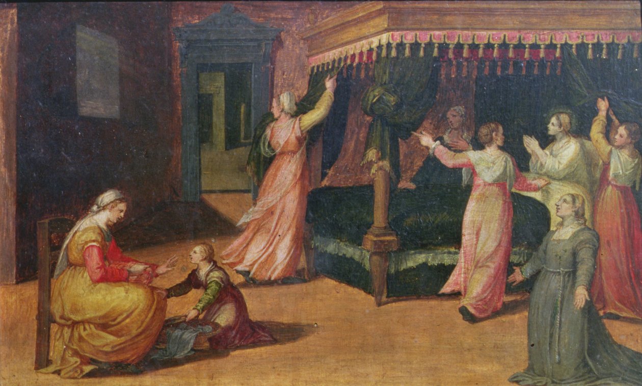 رؤية القديس هيلديغارد (1098-1179) (لوحة) بواسطة باتيستا دوسي