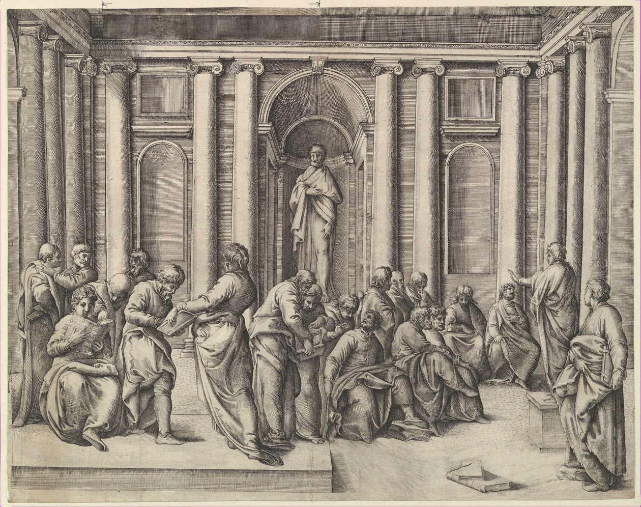 المسيح بين الأطباء ، كاليفورنيا. 1540-45. بواسطة باتيستا فرانكو فينيزيانو