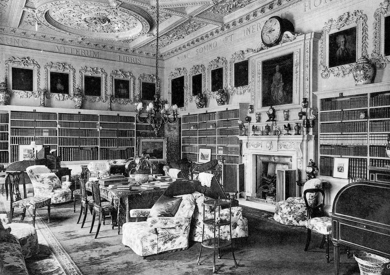 المكتبة ، بيت تشيسترفيلد ، 1908. بواسطة بيدفورد لومير وشركاه