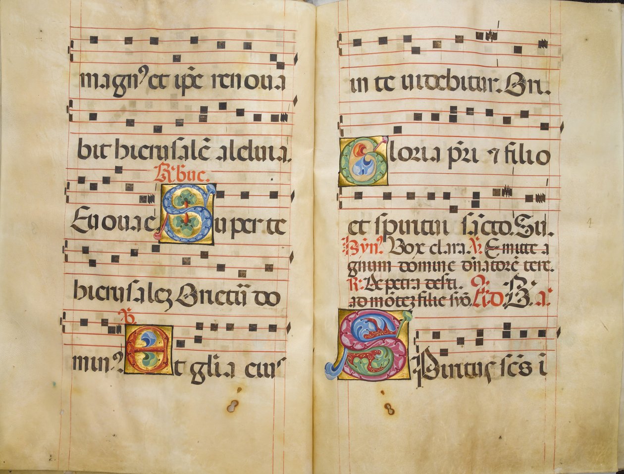 Benedictine Antiphonary ، كاليفورنيا. 1467-70. بواسطة بيلبيلو دا بافيا