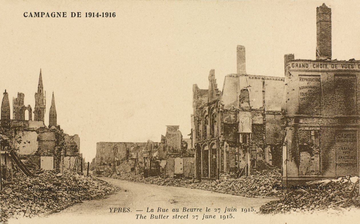 شارع أو بوير ، 27 يونيو 1915 بواسطة مصور بلجيكي