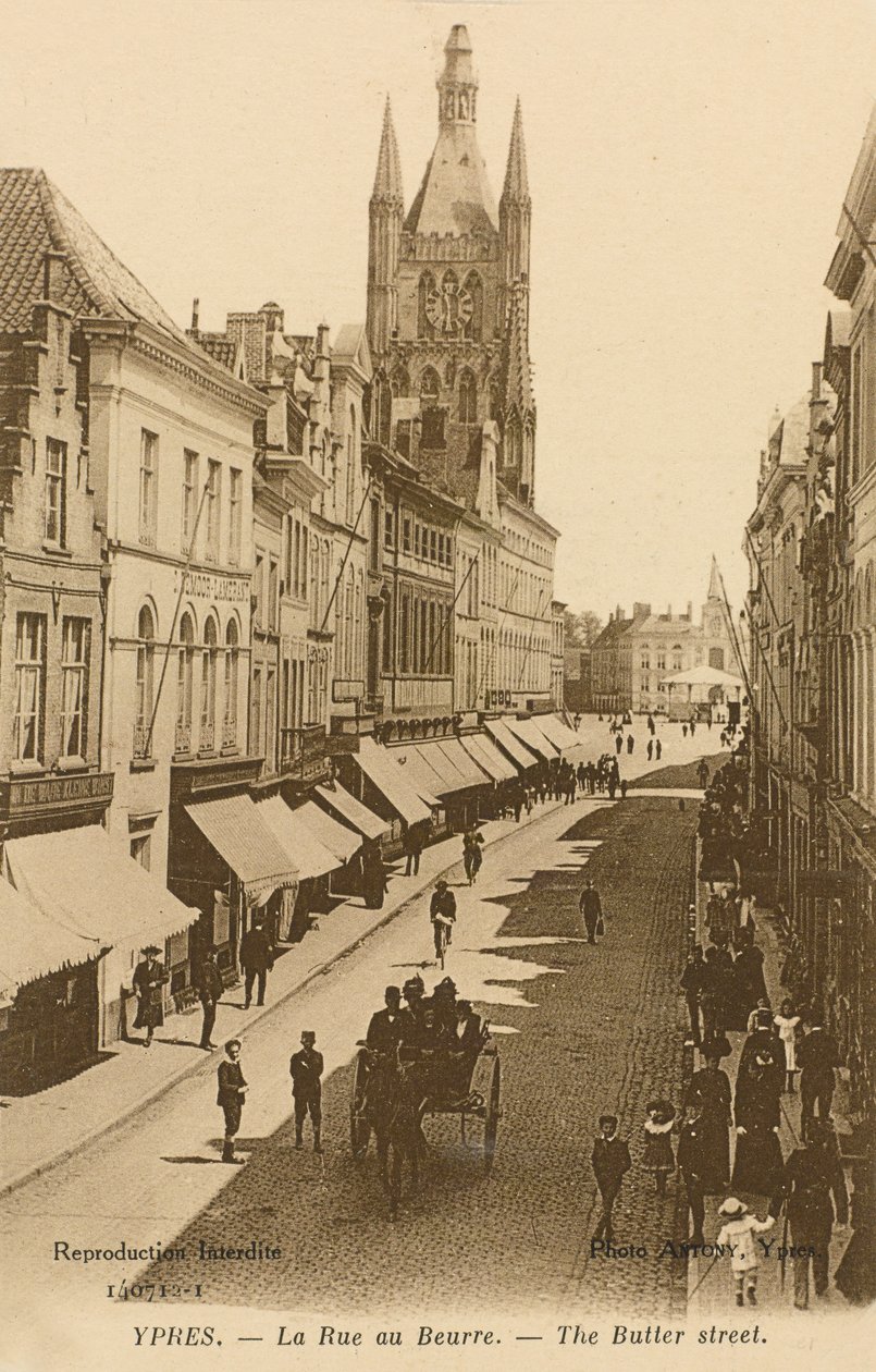 The Rue au Buerre، Ypres بواسطة مصور بلجيكي