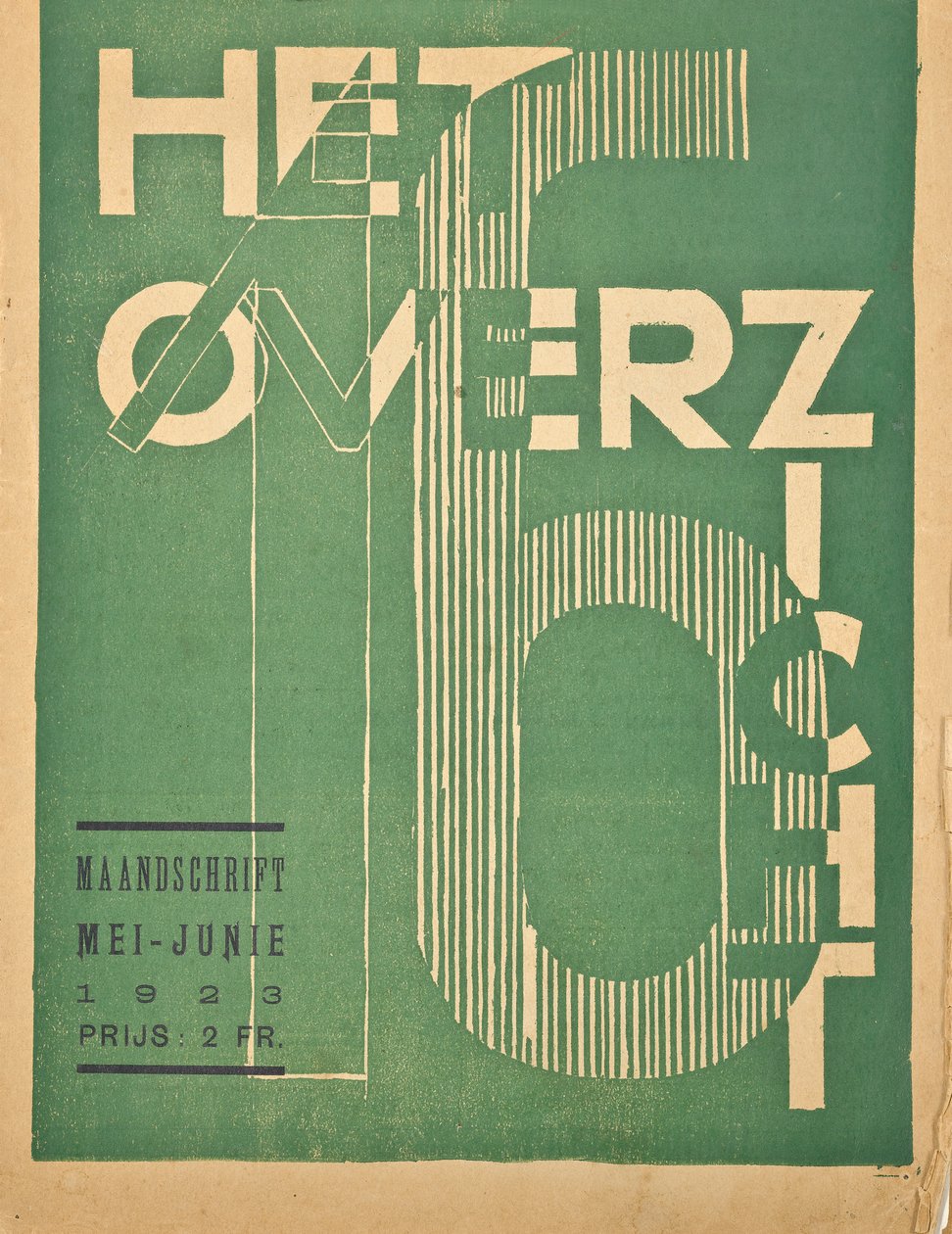 غلاف لعدد 1923 من مجلة "Hetoverzicht" ، 1923 بواسطة المدرسة البلجيكية