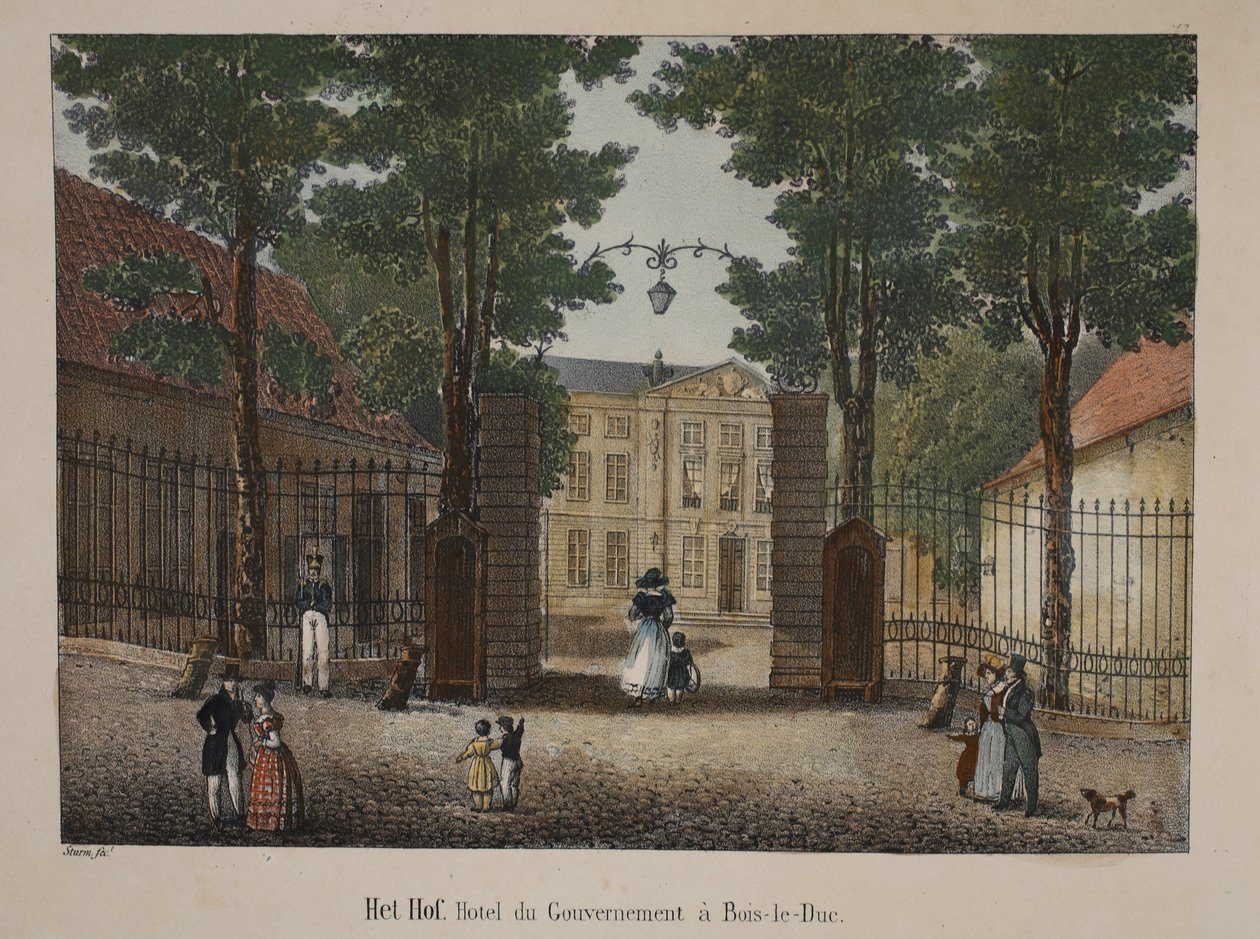 Het Hof ، Hotel du Gouvernement in Bois-le-Duc ، c.1895 (photochrom) بواسطة المدرسة البلجيكية