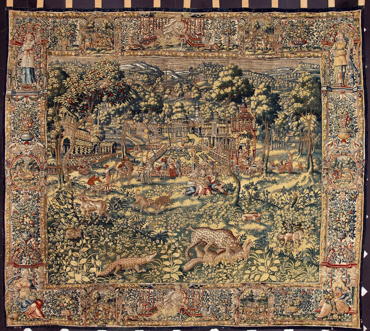 نسيج الصيد من مصنعي بروكسل. جينات القرن السادس عشر ، Musei di Strada Nuova بواسطة المدرسة البلجيكية