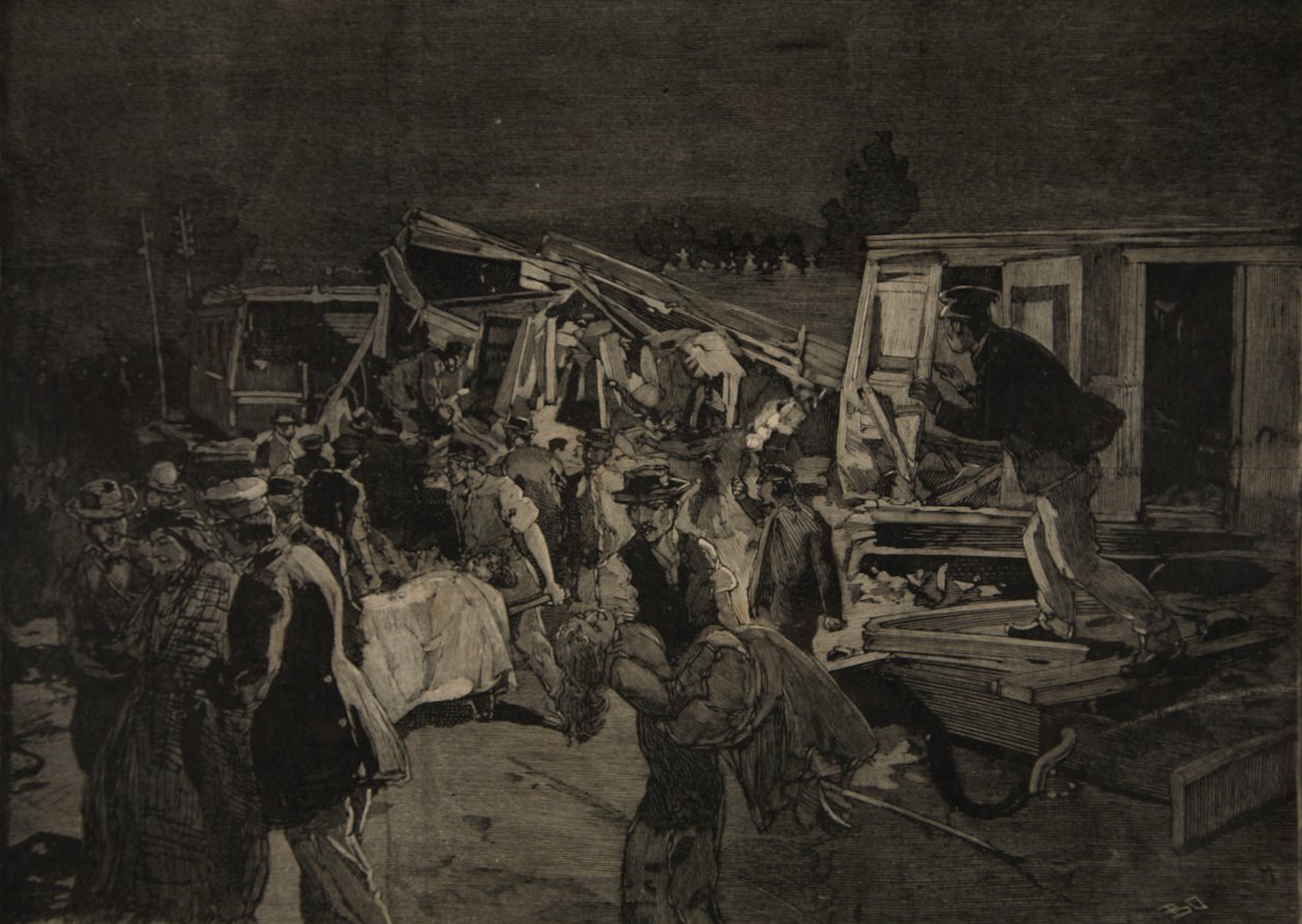انحراف في مواران ، من "لو بيتي باريزيان" ، 8 نوفمبر 1891 بواسطة Beltrand و Clair Guyot ، E. Dete