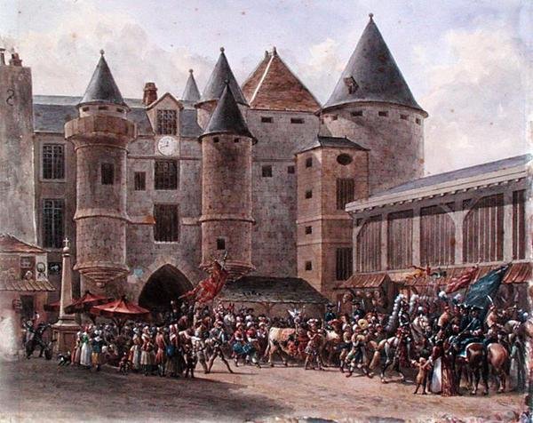 البقرة المسمنة في Chatelet (ألوان مائية على ورق) بواسطة بينارد بينارد