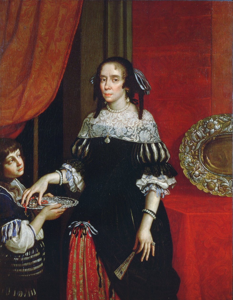صورة للكونتيسة غونزاغا نوفيلارا ، 1666 (زوج 78357) بواسطة سيزار جيناري