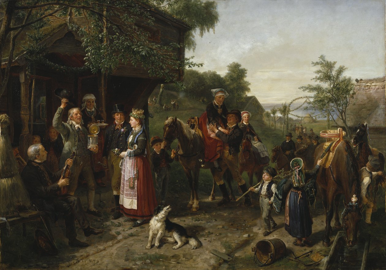 A Värend Wedding ، 1873 بواسطة بينج نوردنبرج