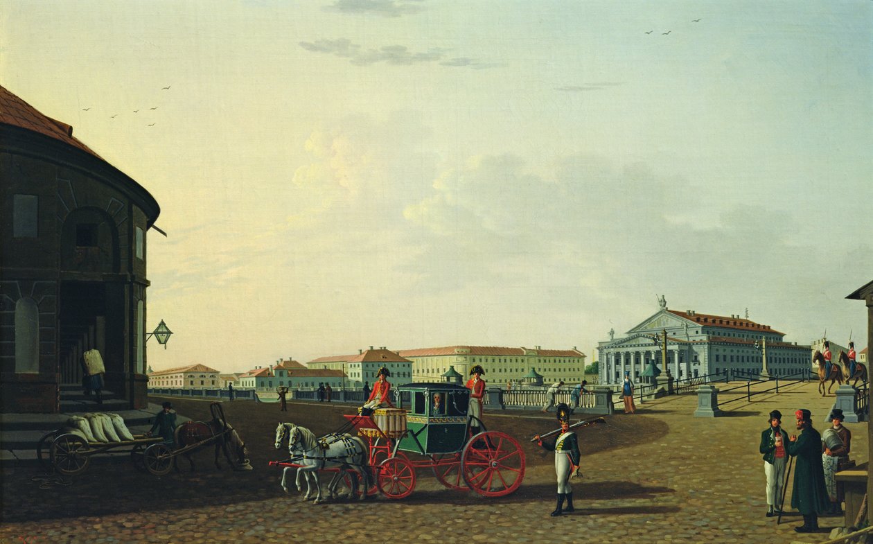 مسرح البولشوي في سانت بطرسبرغ ، 1802 بواسطة بنيامين باترسون
