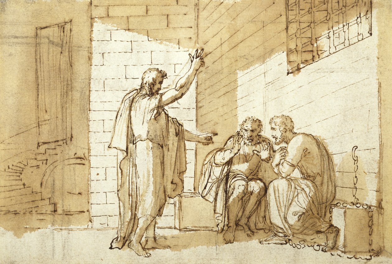 تحويل أنسيمس ، ج. 1780 (غسيل بالقلم الجاف والحبر والبني الداكن على الورق) بواسطة بنيامين ويست