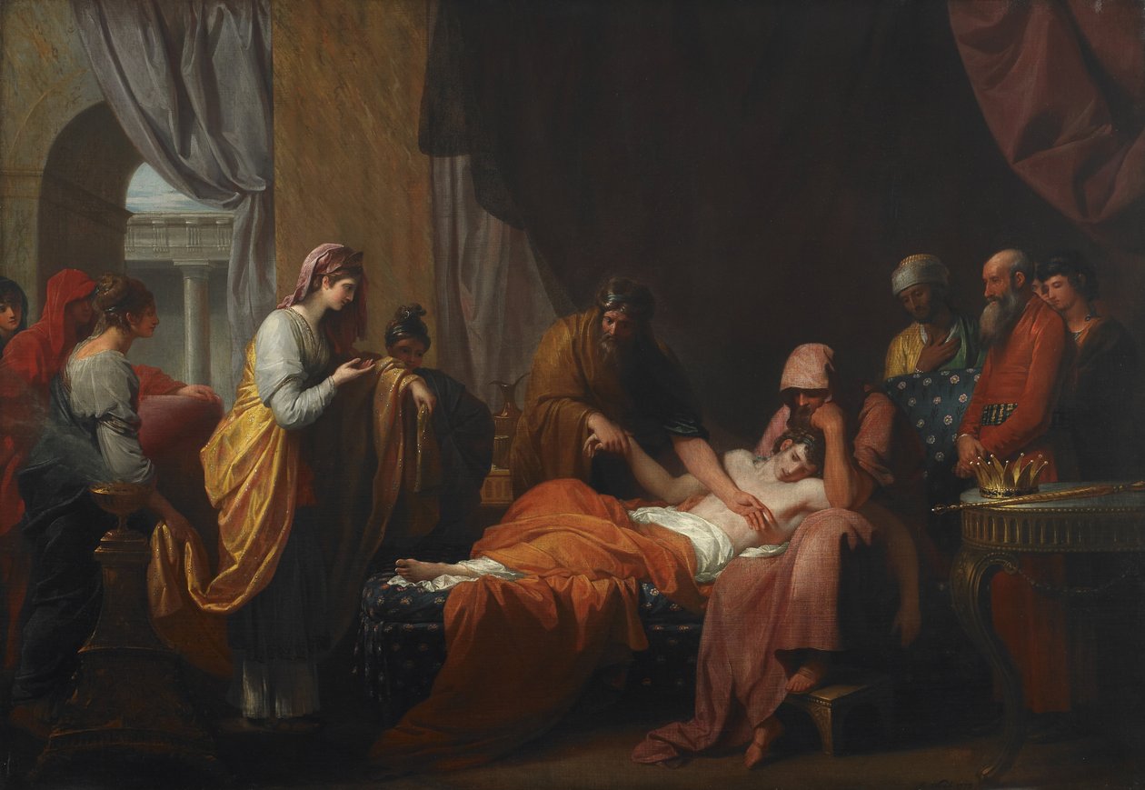 الطبيب Erasistratus يكتشف حب Antiochus ل Stratonice بواسطة بنيامين ويست