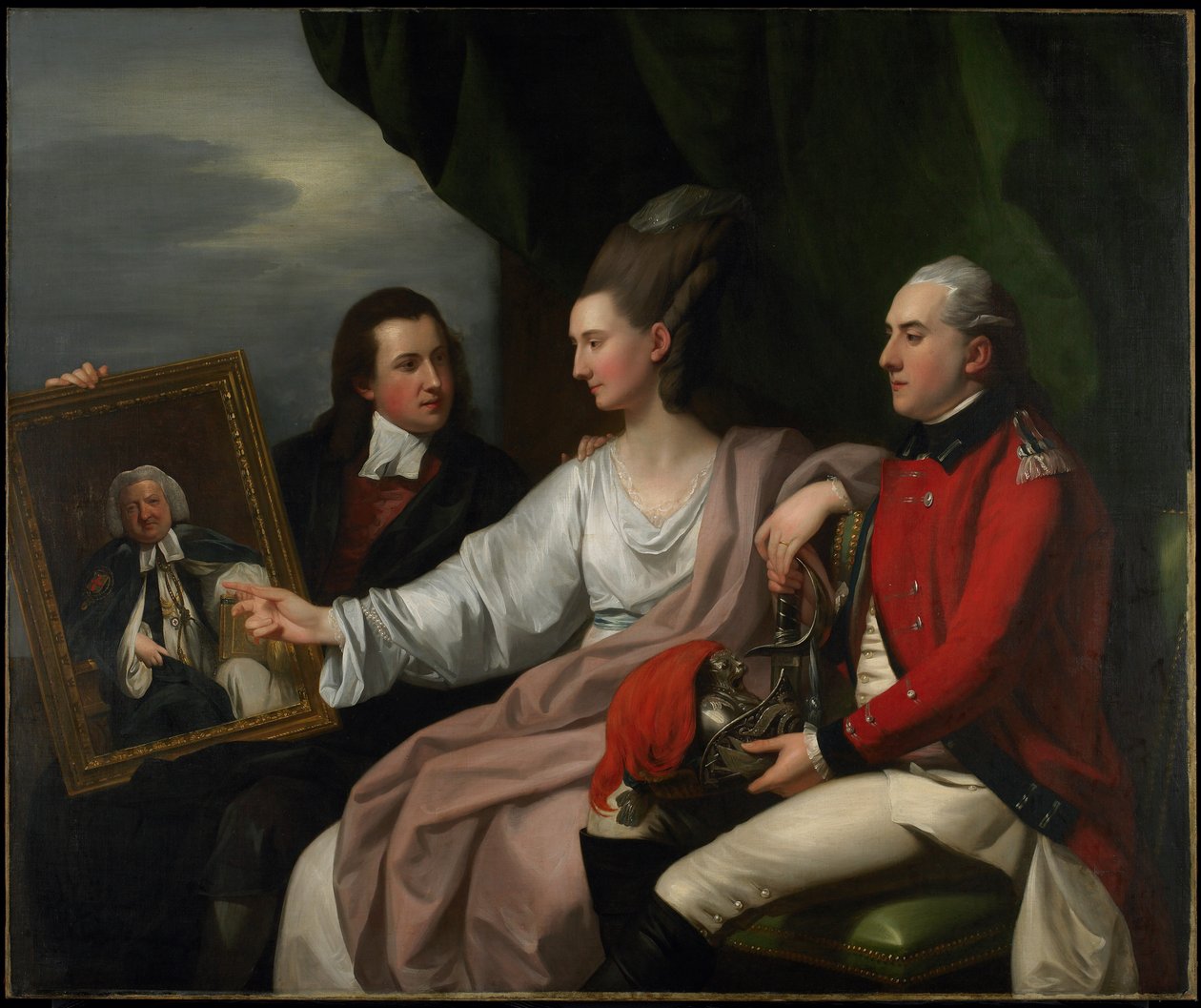 Portrait Group of the Drummond Family ، Peter Auriol Drummond ، Mary Bridget Milnes Drummond) ، وجورج ويليام دروموند ، 1776 بواسطة بنيامين ويست