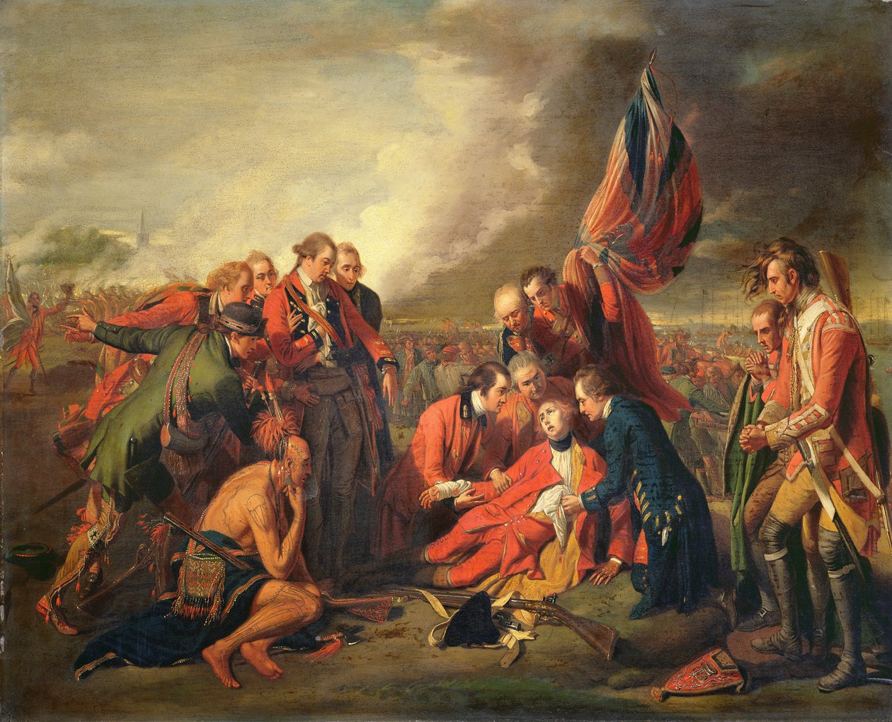 وفاة الجنرال وولف (1727-59) ، ج .1771 بواسطة بنيامين ويست