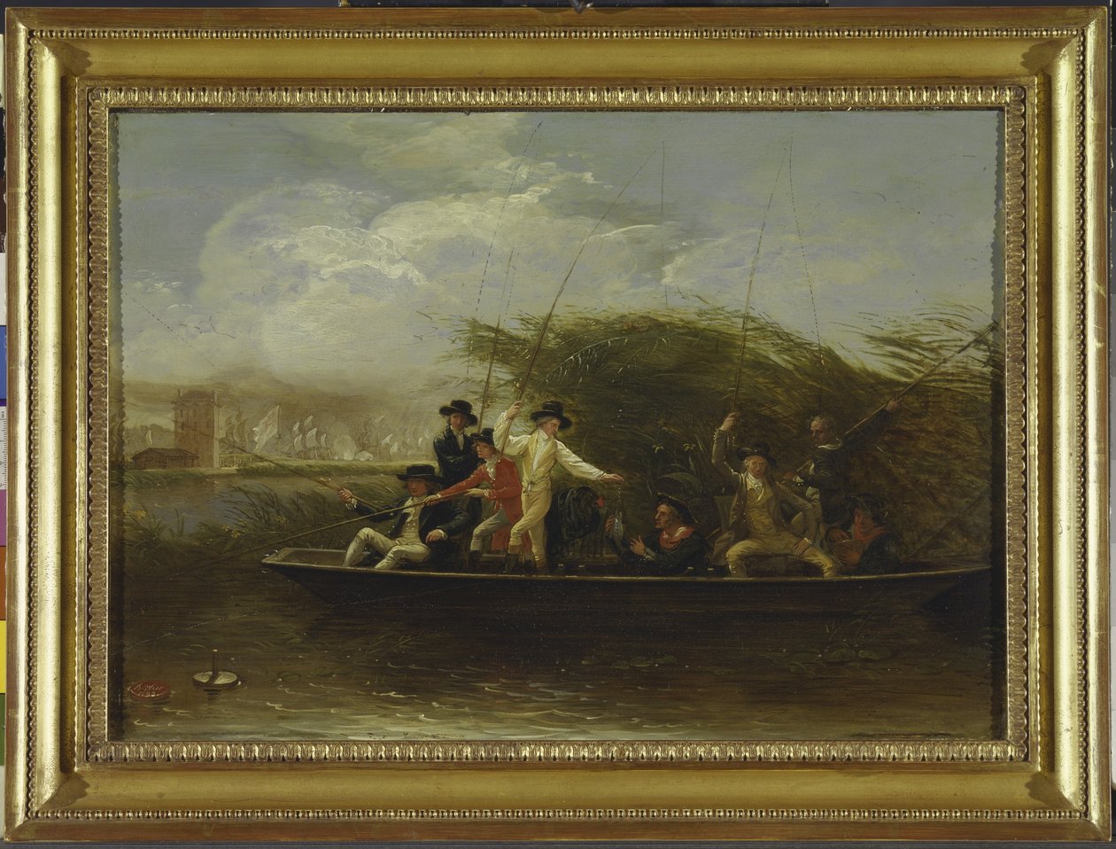 حفلة الصيد - حفلة من الصيد السادة من بونت ، 1794 (زيت على لوح) بواسطة بنيامين ويست