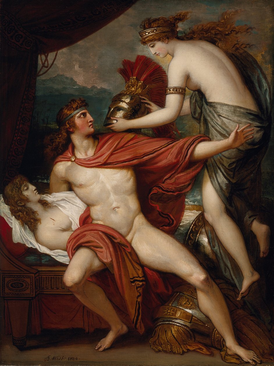 Thetis جلب الدرع إلى أخيل ، 1804 بواسطة بنيامين ويست