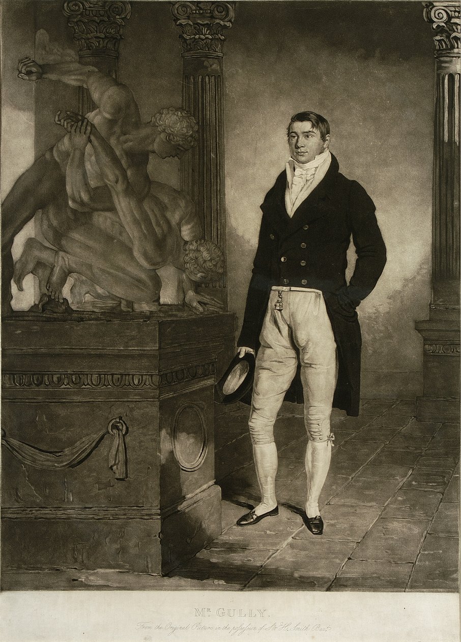 Mr Gully, engraved by Charles Turner (1774-1857) (mezzotint) بواسطة بنيامين (بعد) مارشال