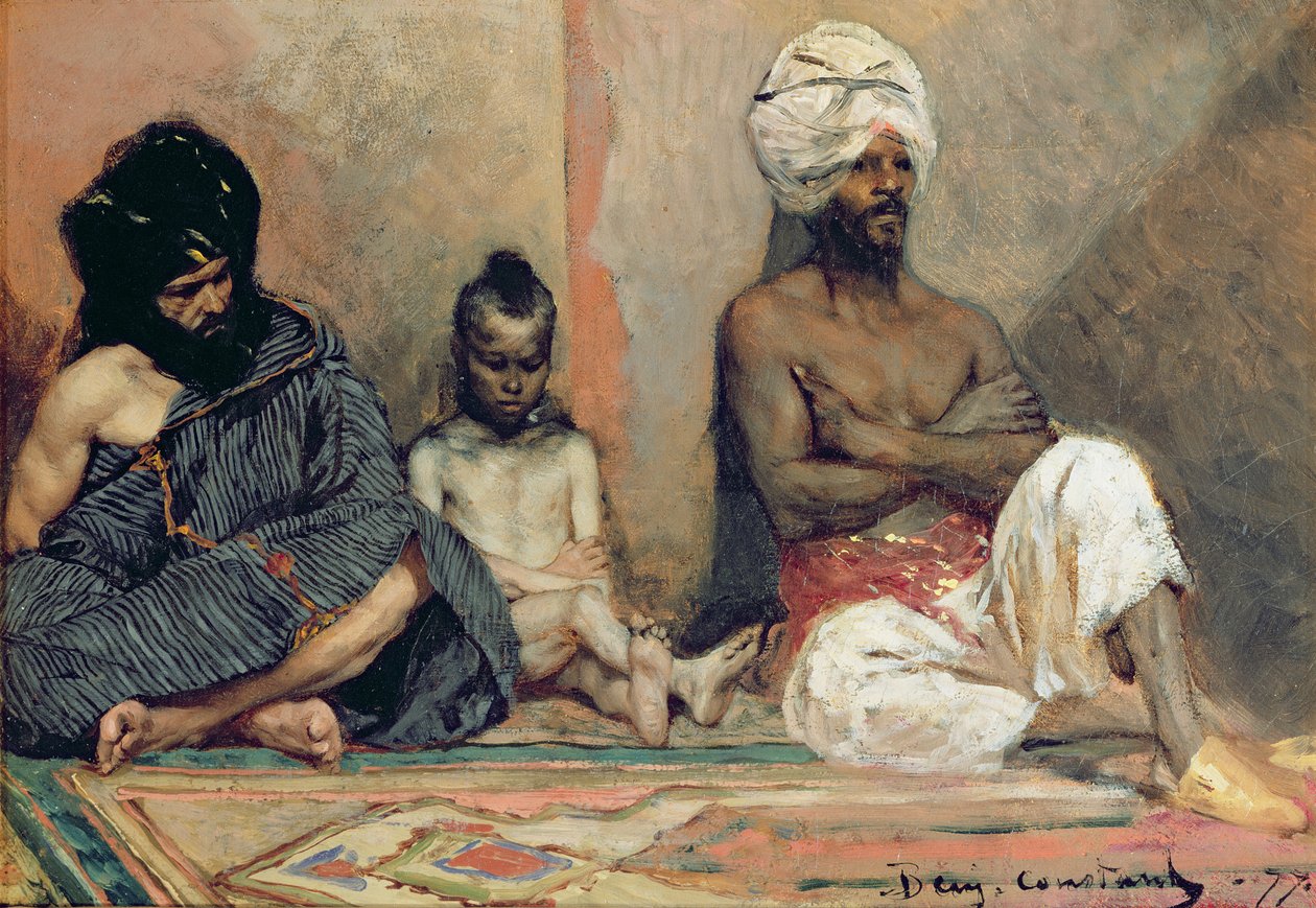 عرب جالسون ، 1877 بواسطة بنيامين 1845 1902 ثابت