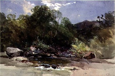 طريق يؤدي إلى Pont Aberglaslyn ، منظر يطل على Vale of Festiniog ، شمال ويلز بواسطة بنيامين باركر