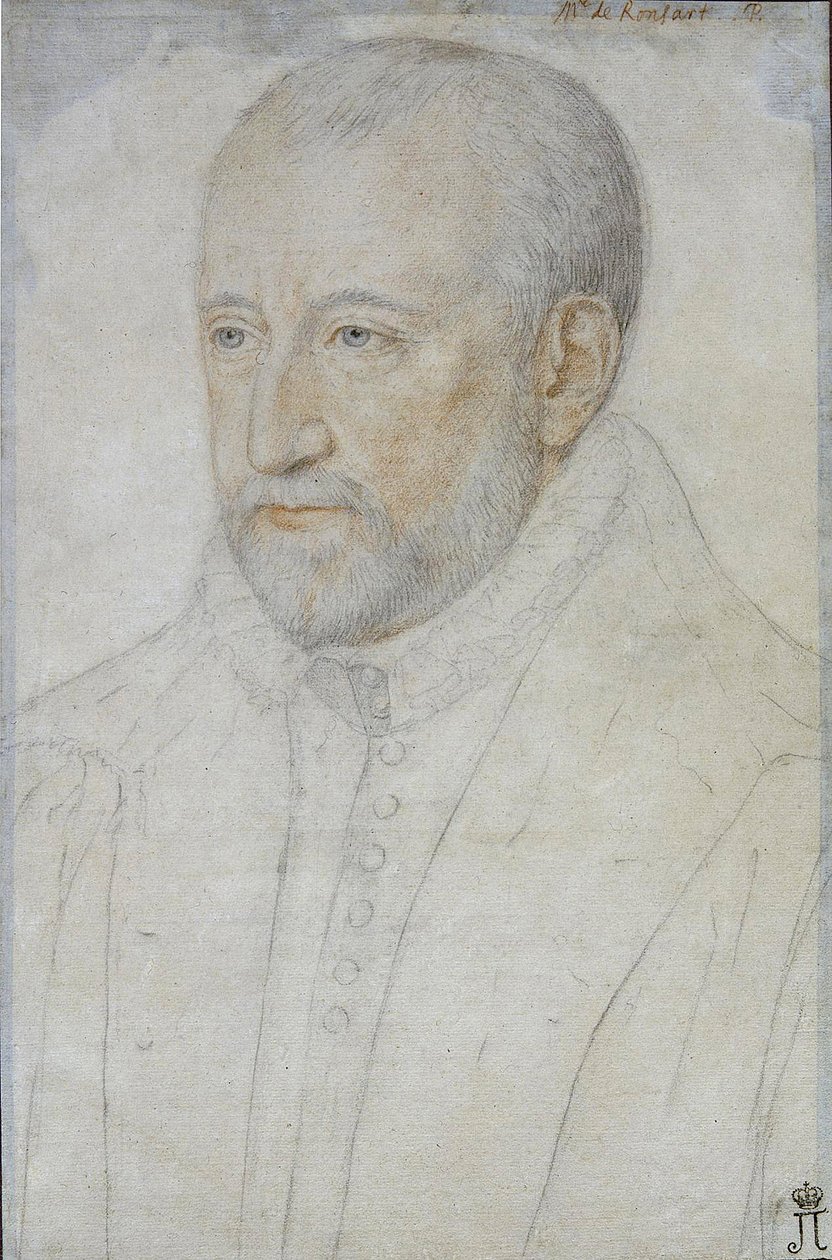 صورة لبيير دي رونسارد (1524-1585) par Foulon ، Benjamin (حوالي 1550-ca 1612). الطباشير الأسود والتفاؤل على الورق ، الحجم: 33 × 23 ، النصف الثاني من القرن السادس عشر ، متحف الإرميتاج ، سانت بطرسبرغ بواسطة بنيامين فولون