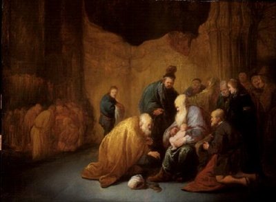 الختان (زيت على لوح) بواسطة بنيامين جيريتس. Cuyp