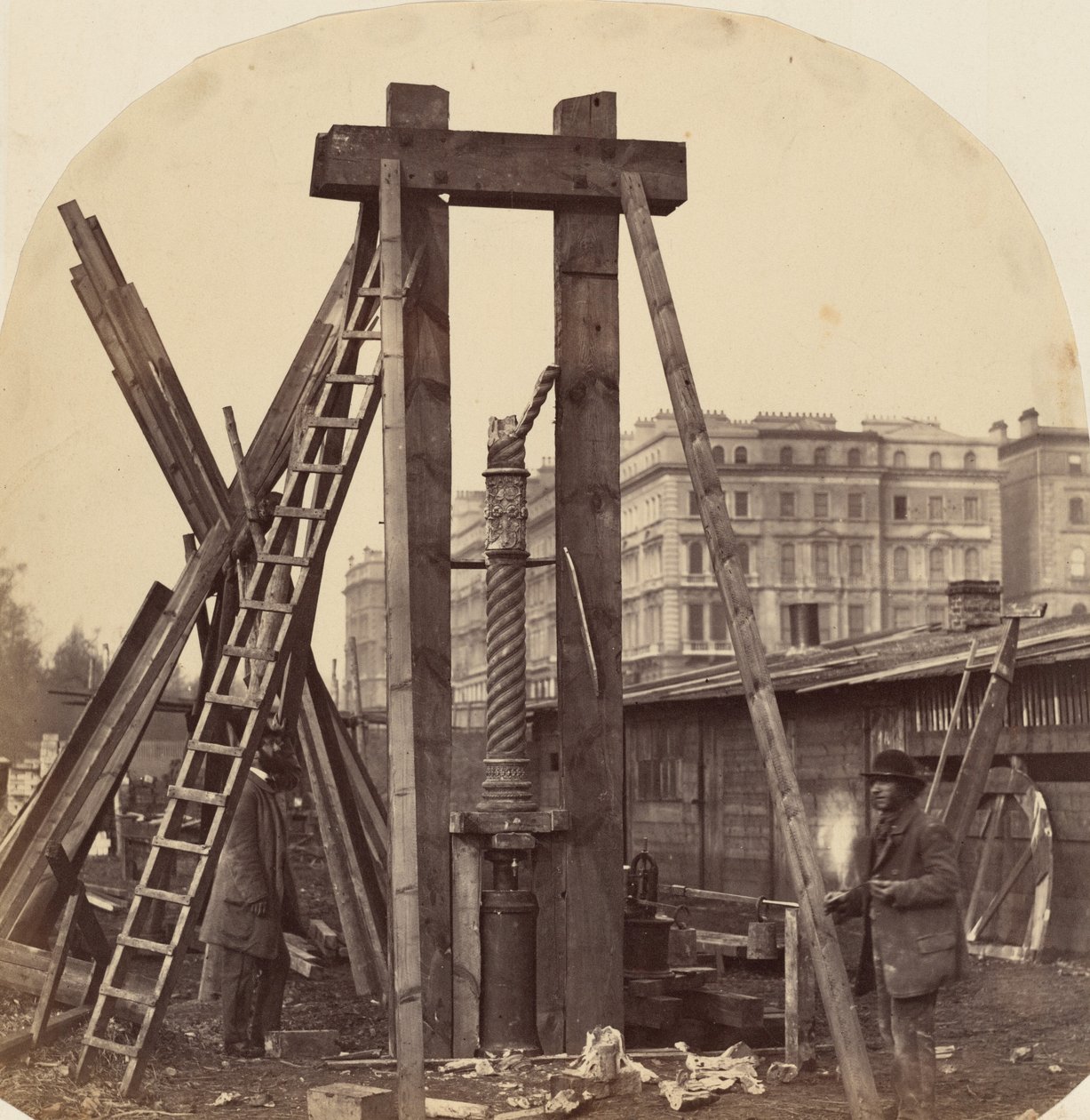 بناء المعرض الدولي لعام 1862 في جنوب كنسينغتون، 1862 (صورة فوتوغرافية) بواسطة بنيامين ل. سباكمان
