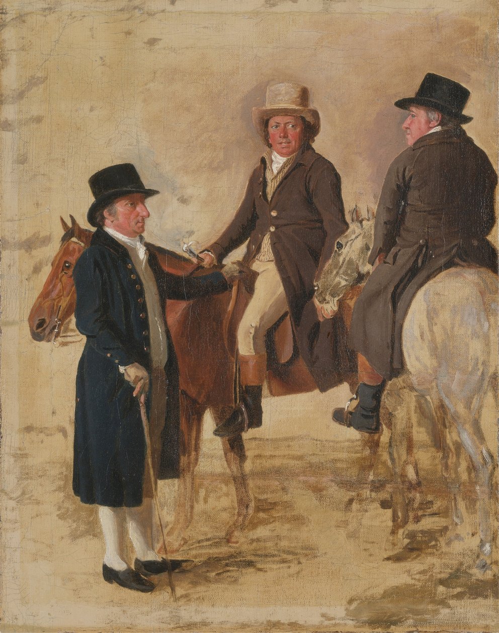 Three Worthies of the Turf at Newmarket، c.1804: John Hilton، Judge of the Canvas) بواسطة بنيامين مارشال
