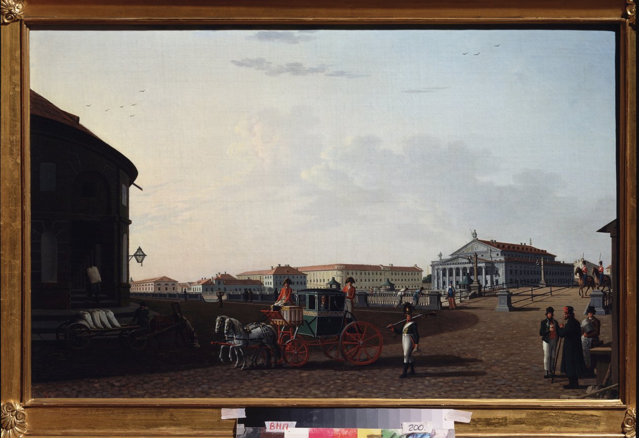 المسرح الإمبراطوري بولشوي كاميني في سانت بطرسبرغ. لوحة لبنيامين باتيرسن (1748-1815) ، زيت على قماش بواسطة بنيامين باترسون