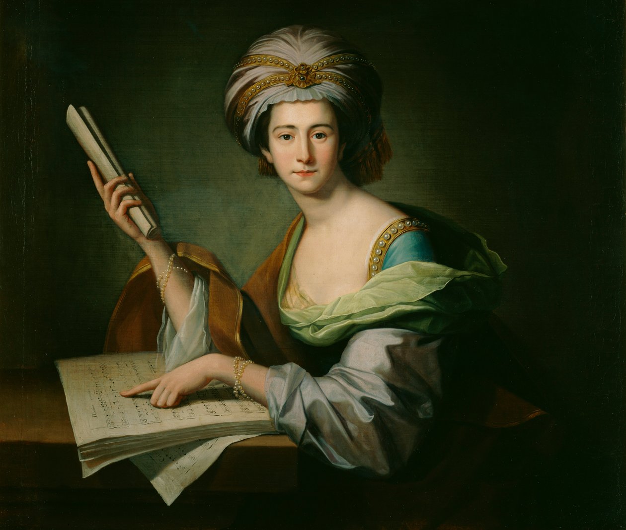 آنا ماريا شوتز ، سيدة جريفين ، c1758-c1764 بواسطة بنيامين ويست