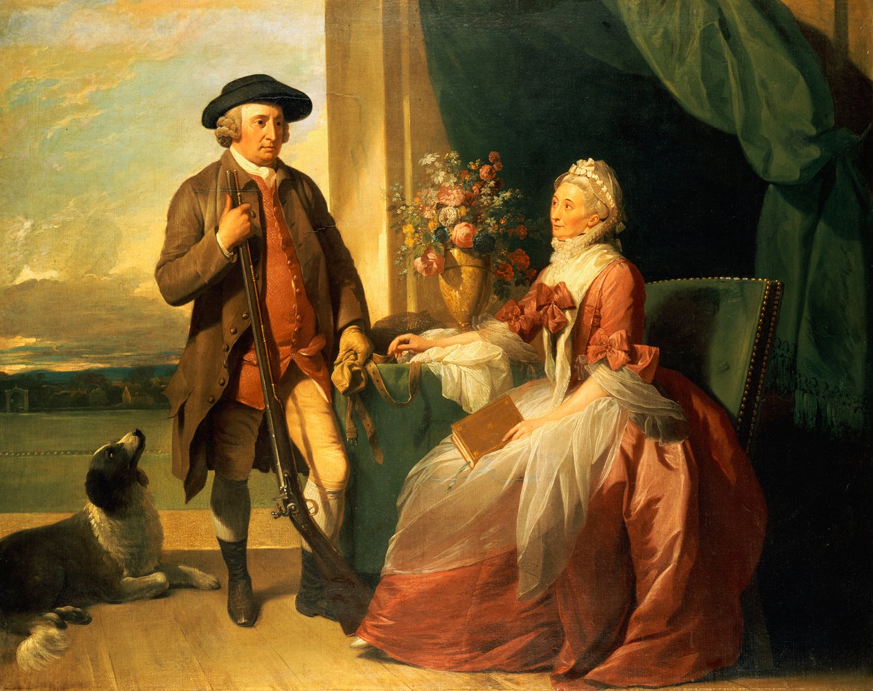 السيد روبرت جرافتون والسيدة ماري بارتريدج ويلز جرافتون ، 1773 بواسطة بنيامين ويست