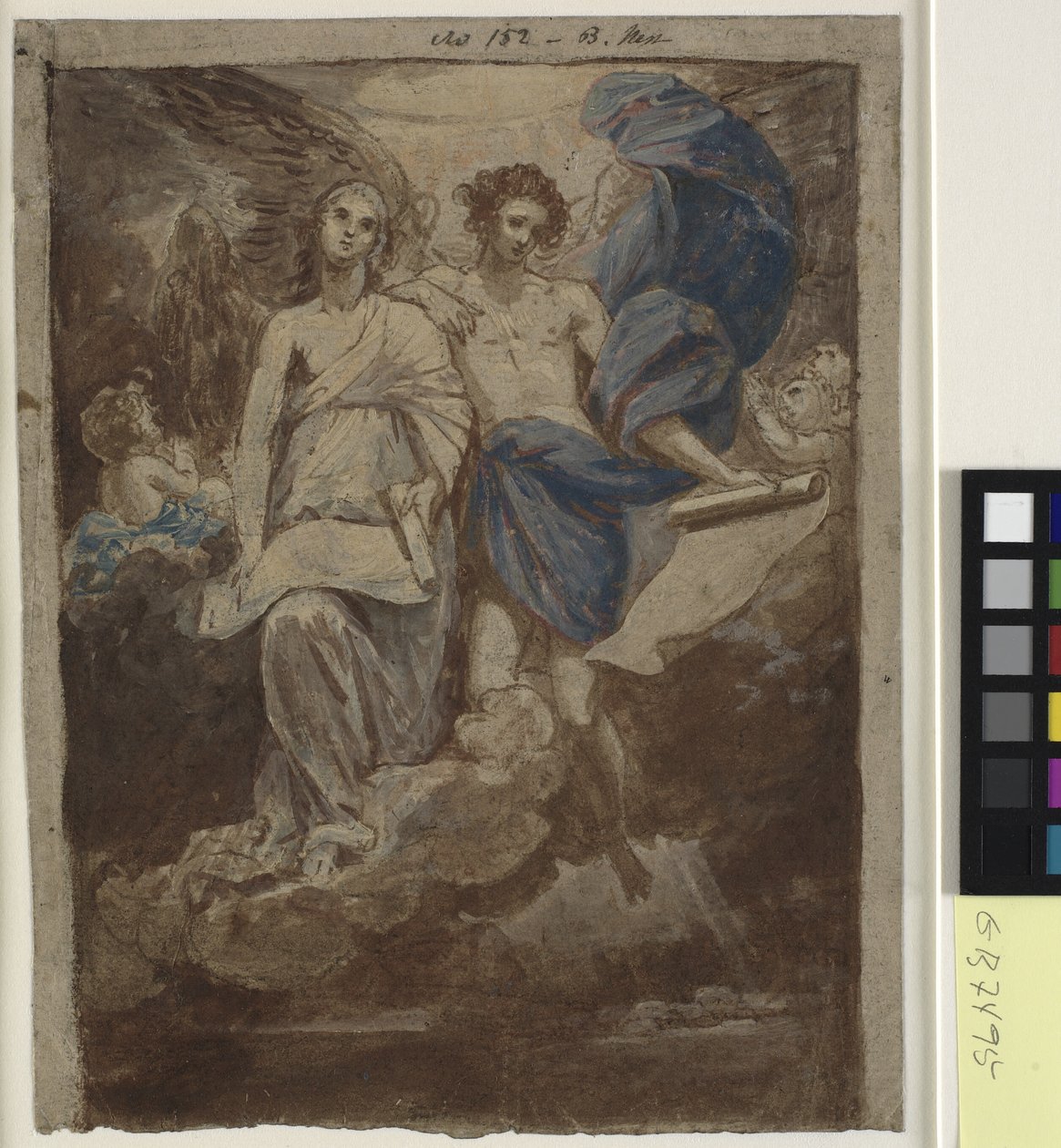 دراسة لرسم ظهور الملائكة للرعاة ، 1774 بواسطة بنيامين ويست
