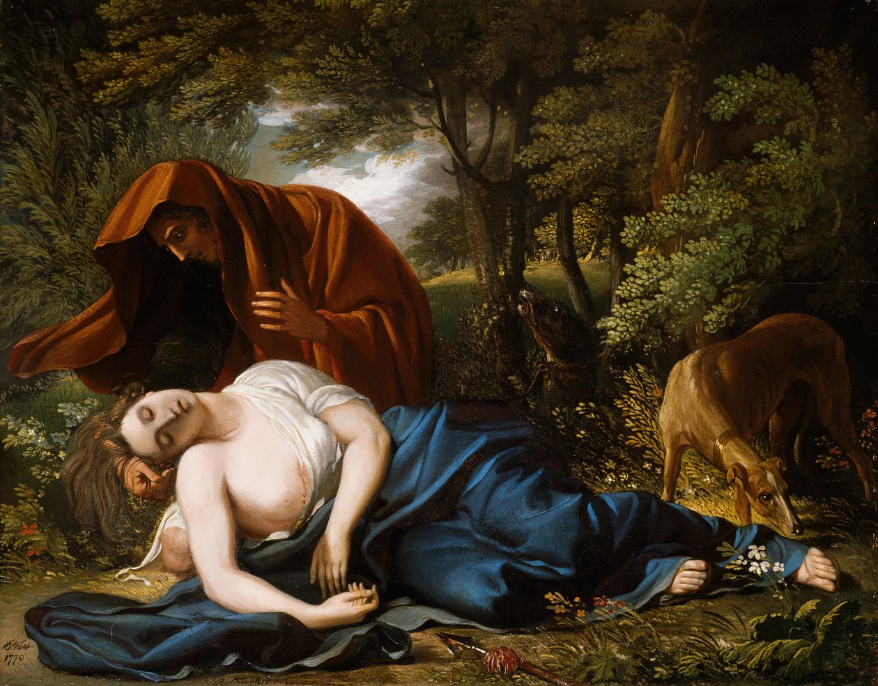 وفاة Procris ، 1770 ، معاد لمس 1803. بواسطة بنيامين ويست