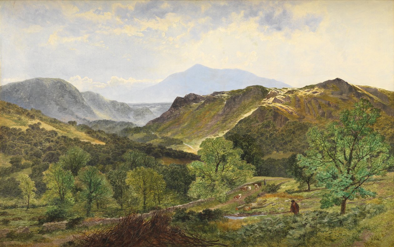 Moel Siabod - في وادي الجلد ، 1871 بواسطة بنيامين ويليامز ليدر